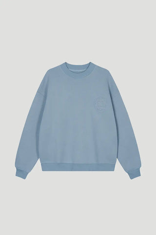 EMBOSSED CREW SWEAT